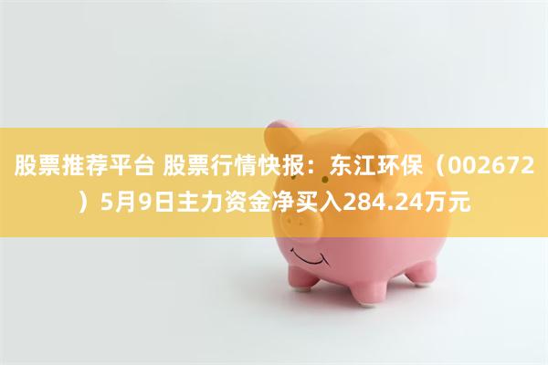 股票推荐平台 股票行情快报：东江环保（002672）5月9日主力资金净买入284.24万元